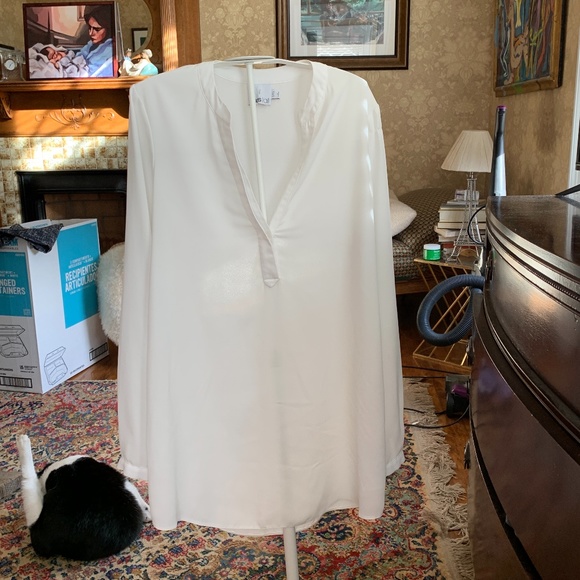 ASOS TALL sheer one button top. Never worn. Retail 75 - Picture 1 of 5